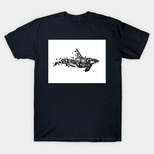Fractured Killer Whale T-Shirt by Terry Fan